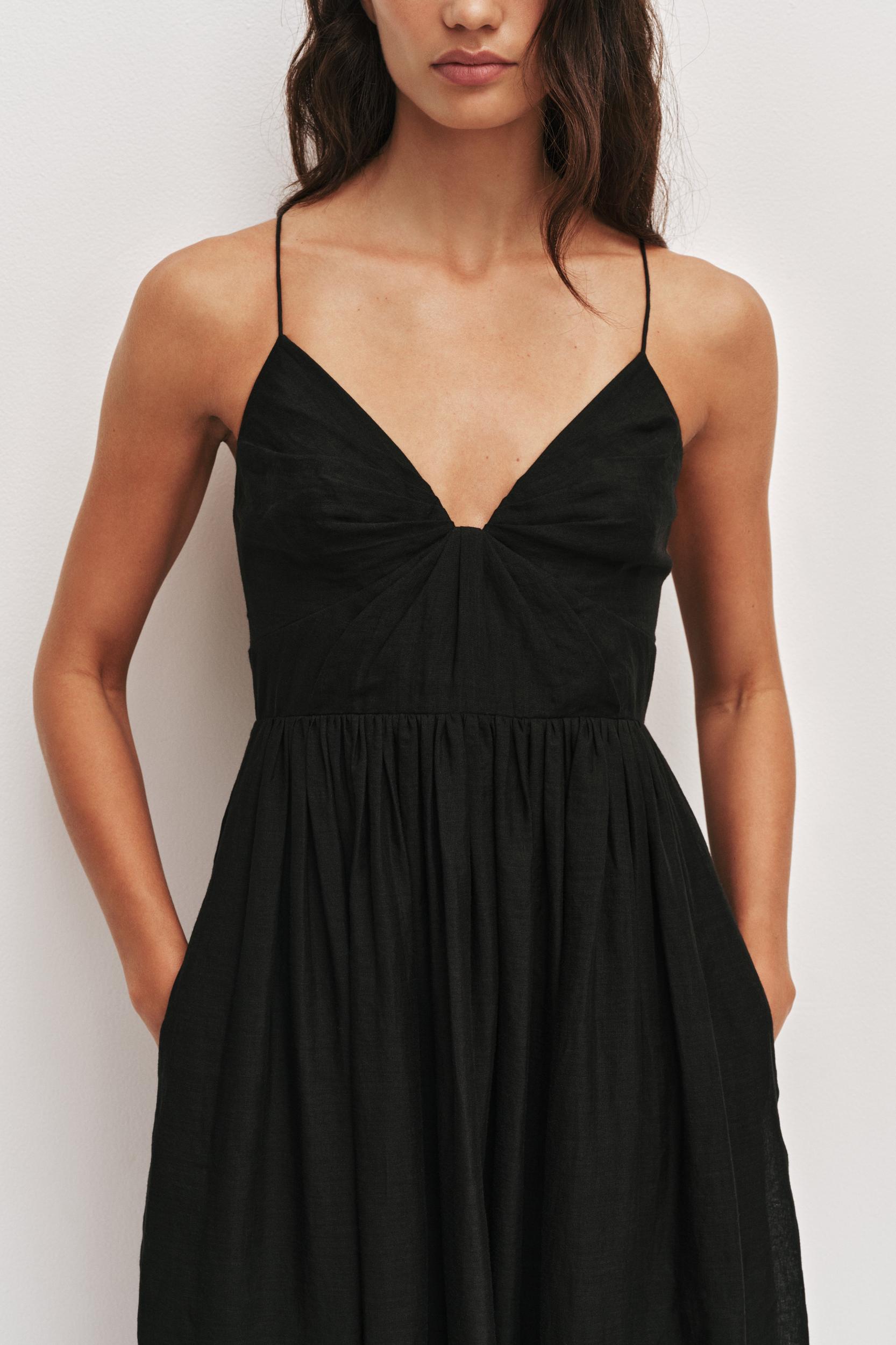Vacation Maxi Dress-BLACK / 4 Product Image