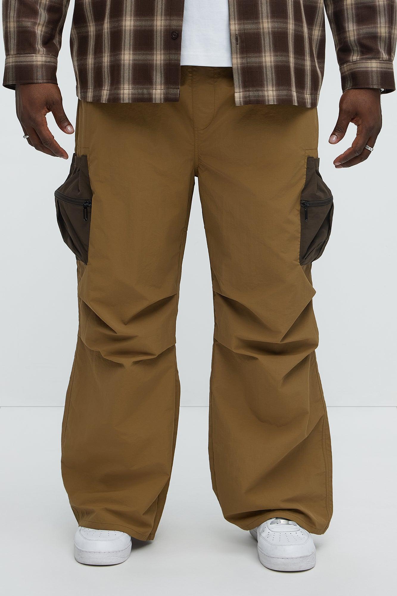 Last Night Baggy Cargo Pants - Olive Product Image