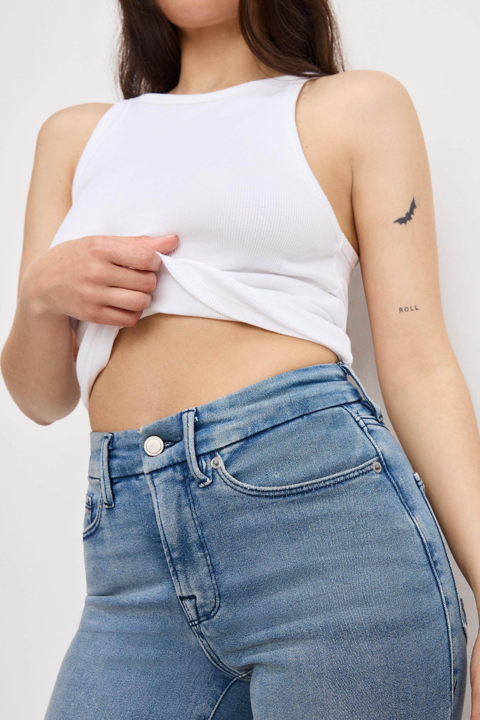 GOOD PETITE STRAIGHT JEANS | BLUE449 Product Image