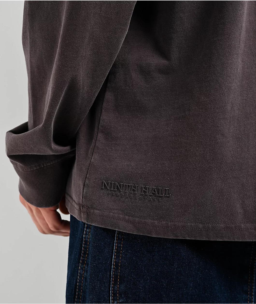 Ninth Hall Fundamentals Java Brown Boxy Long Sleeve T-Shirt Product Image