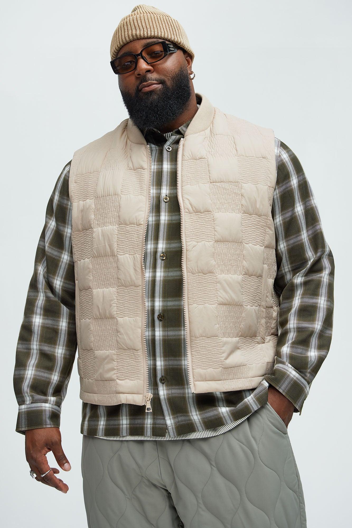 Easton Quilted Vest - Tan Product Image