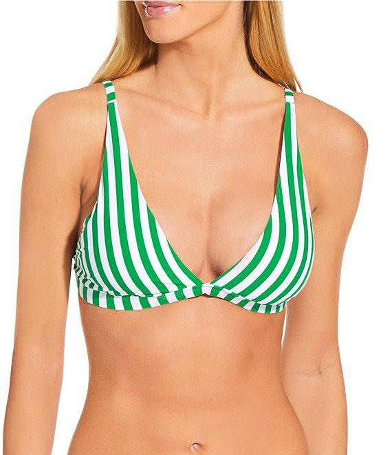 Gianni Bini Almalfi Stripe High Waist Cheeky Swim Bottom Product Image