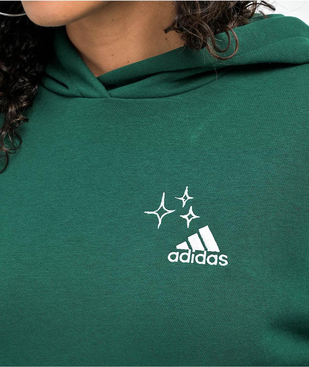 adidas Bluv Q3 Green Hoodie Product Image