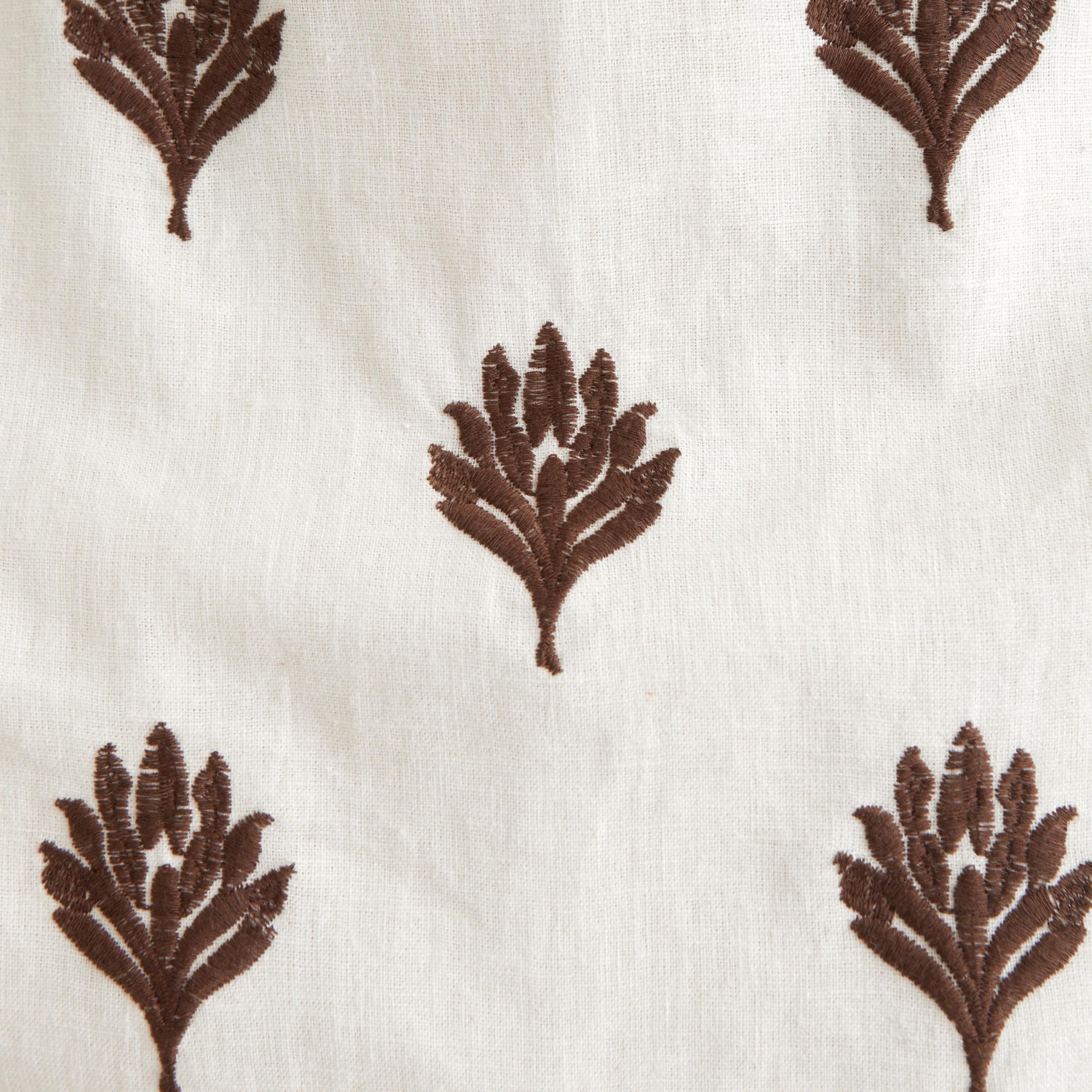 Linen-Blend Apron Mini Dress Product Image