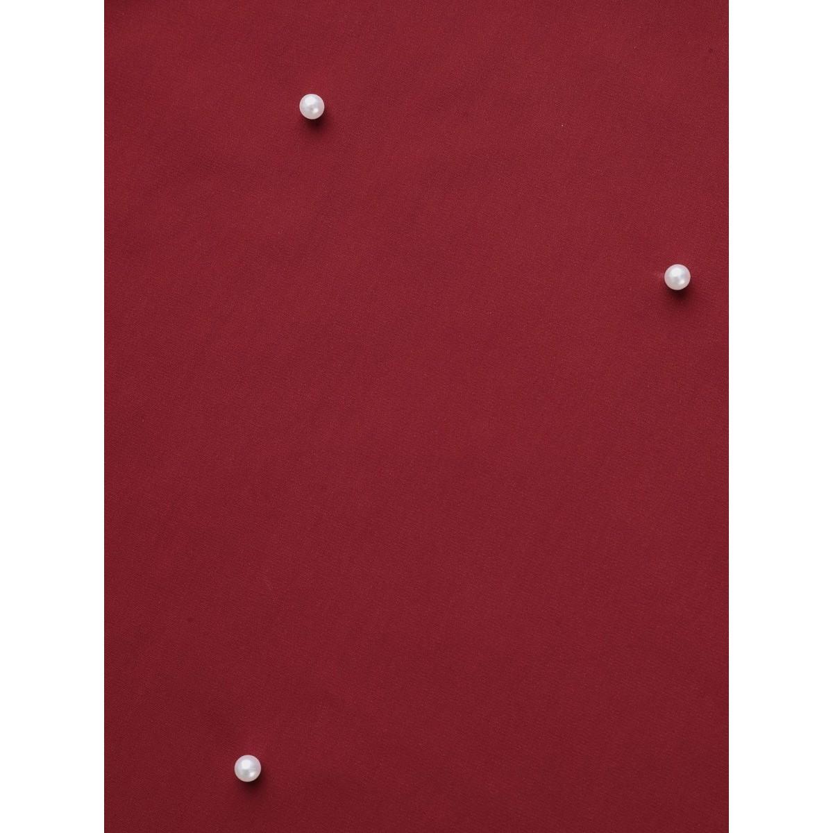 Plus Size Scarlet Beaded Embellished Bell Sleeves Blouse Women Cocktail Long Sleeve Round Neck Party Blouses BloomChic 12/L Product Image