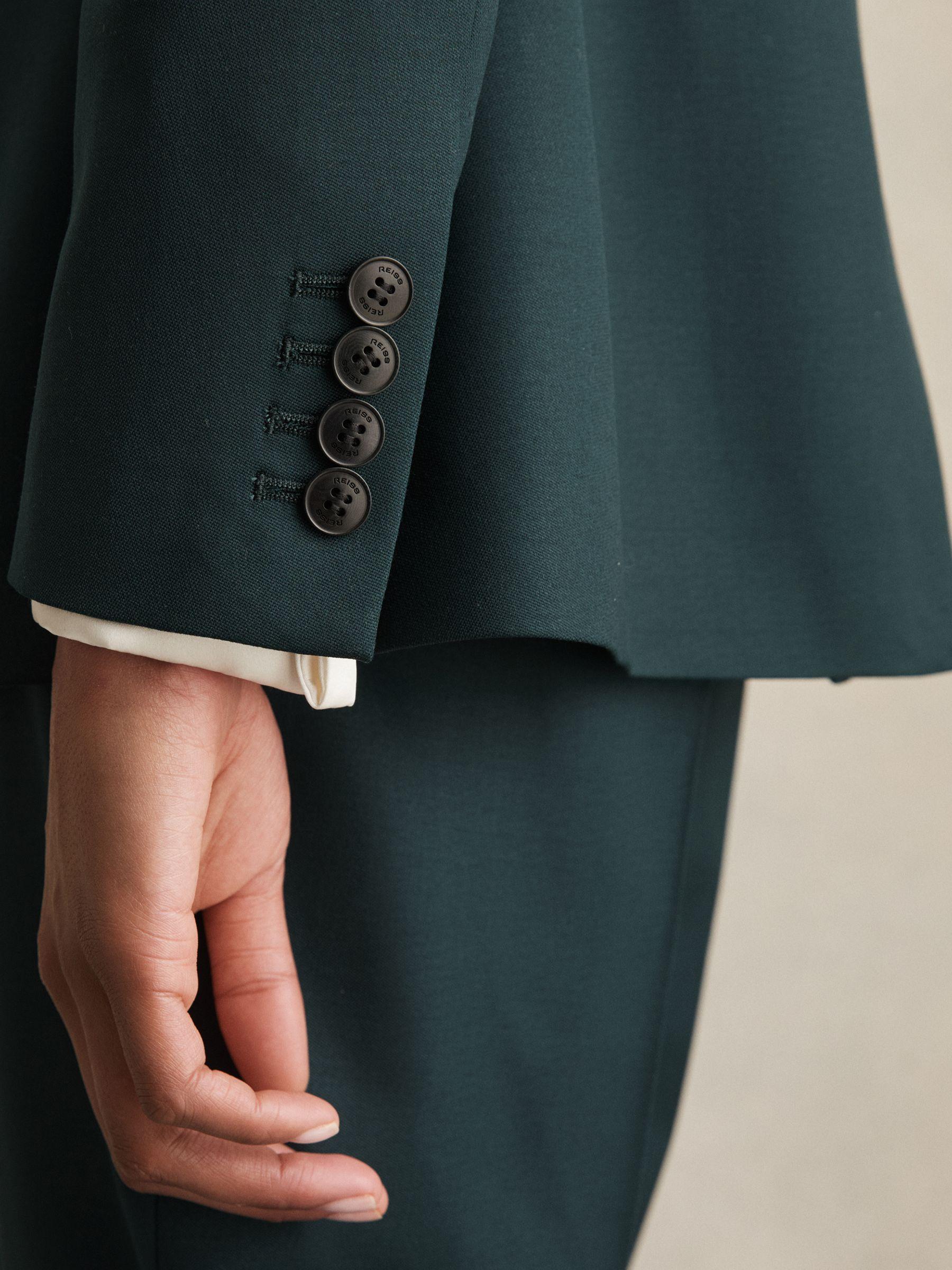 Wide-Leg Tailored Trousers in Cream Product Image