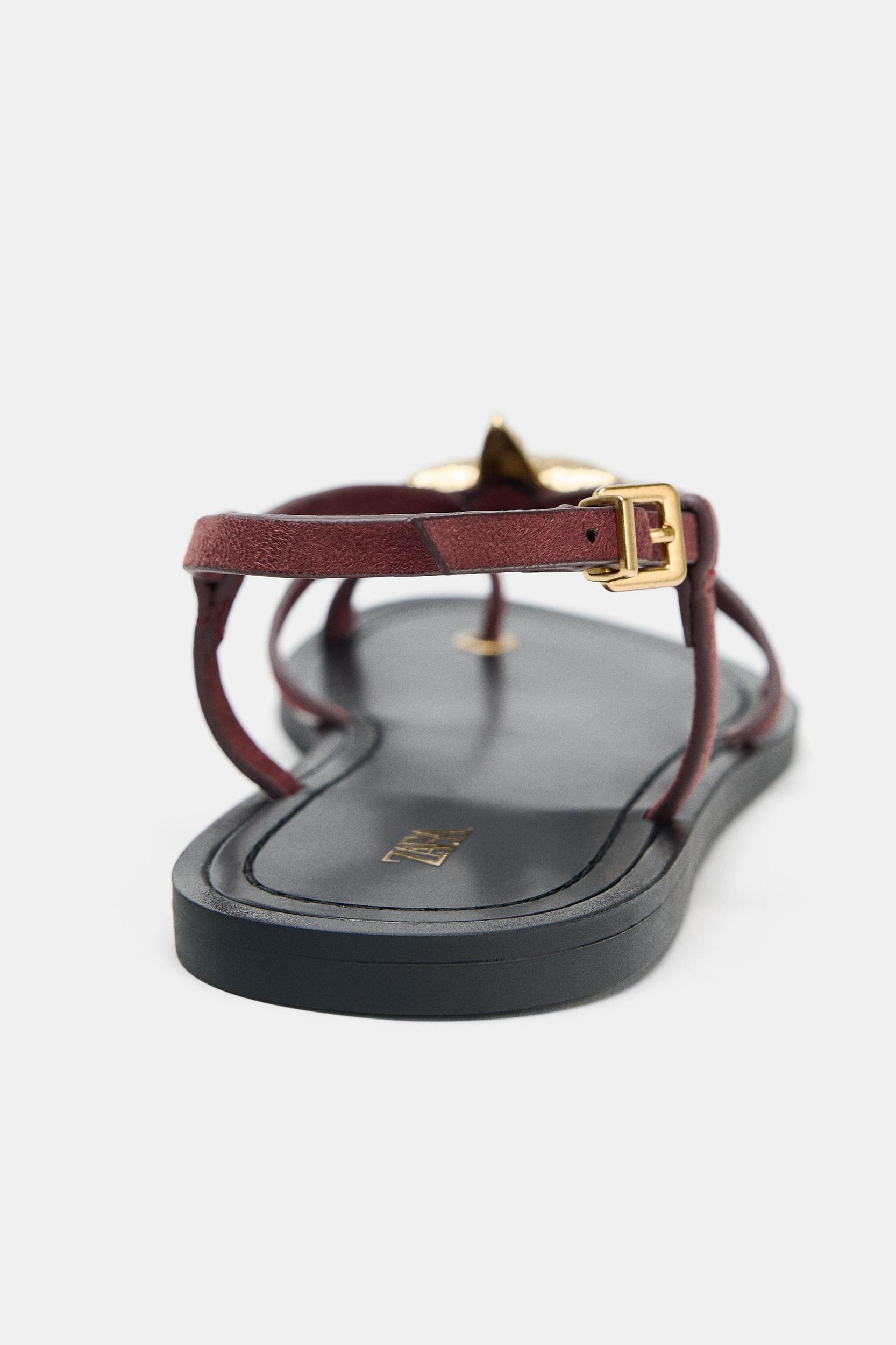 STRAPPY SANDALS WITH METALLIC DETAIL Product Image