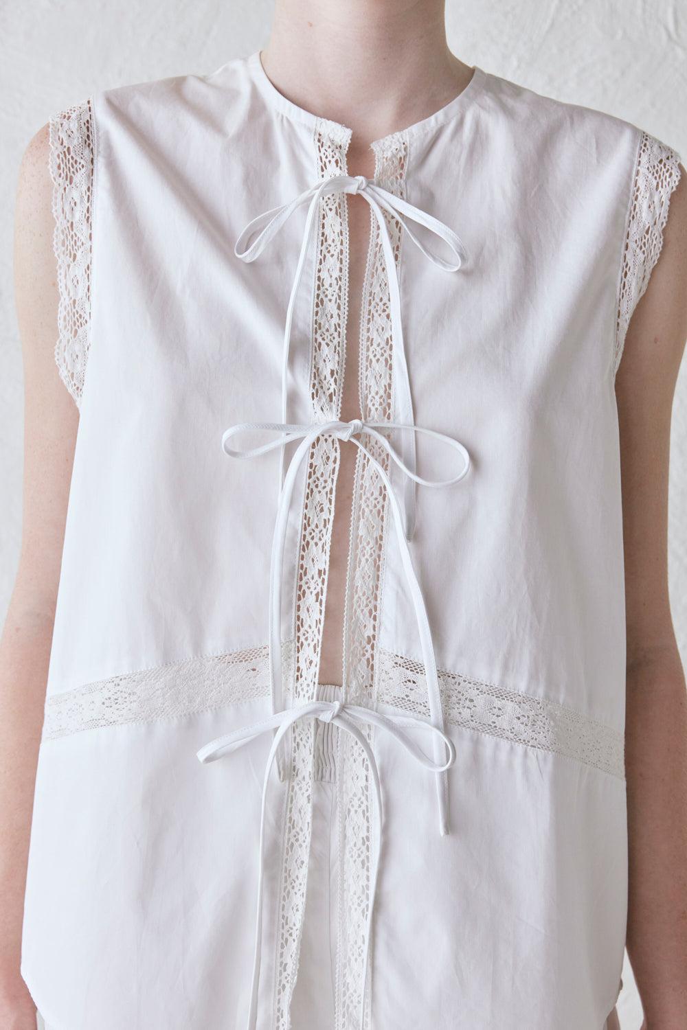 Amber Smock Top White Product Image