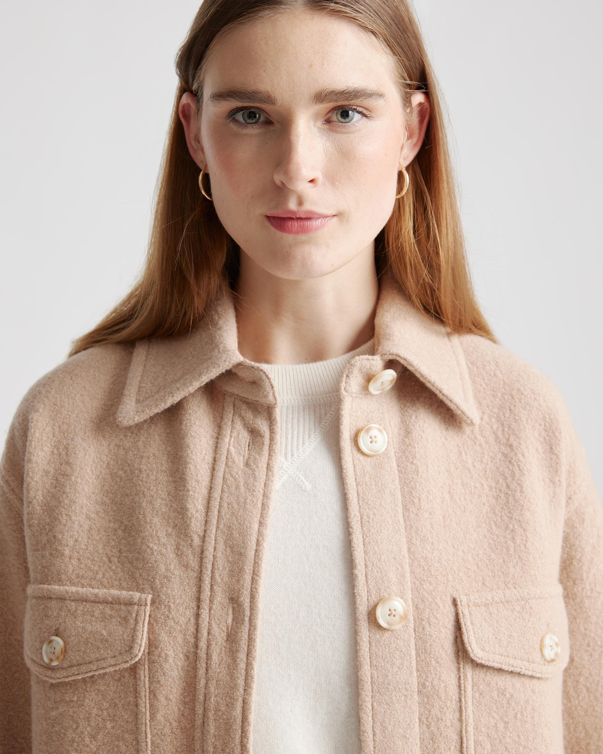 Quince | Women's 100% Merino Wool Shirt Jacket Product Image