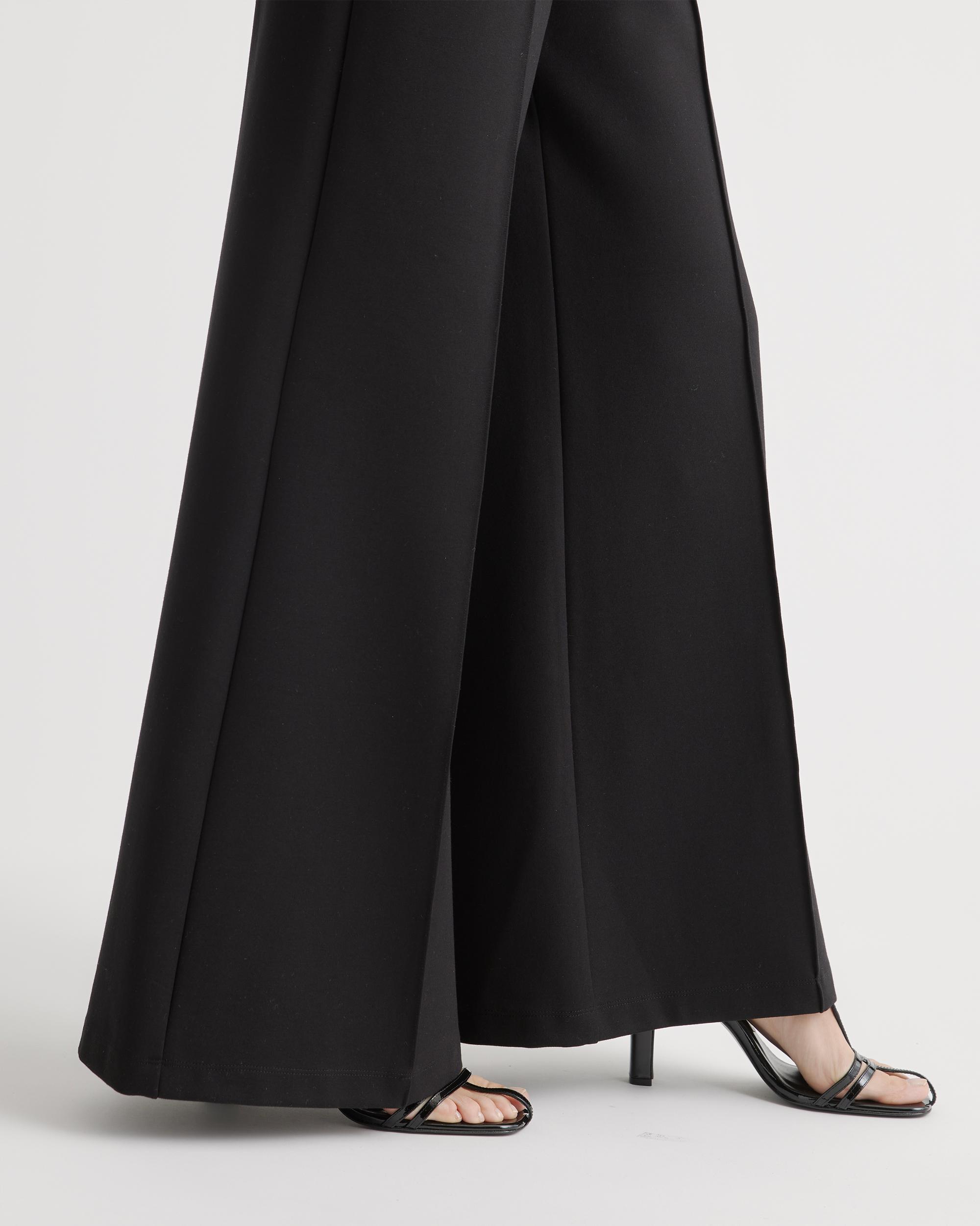 Quince | Women's Ultra-Stretch Ponte Super Wide Leg Pants Size XS, Rayon Product Image