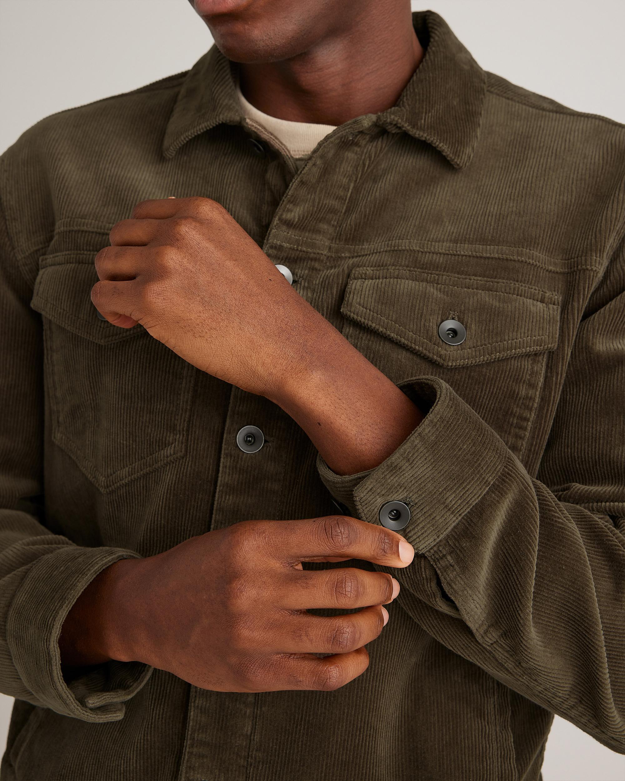 Quince | Men's Organic Stretch Corduroy Trucker Jacket Size XL, Organic Cotton Product Image