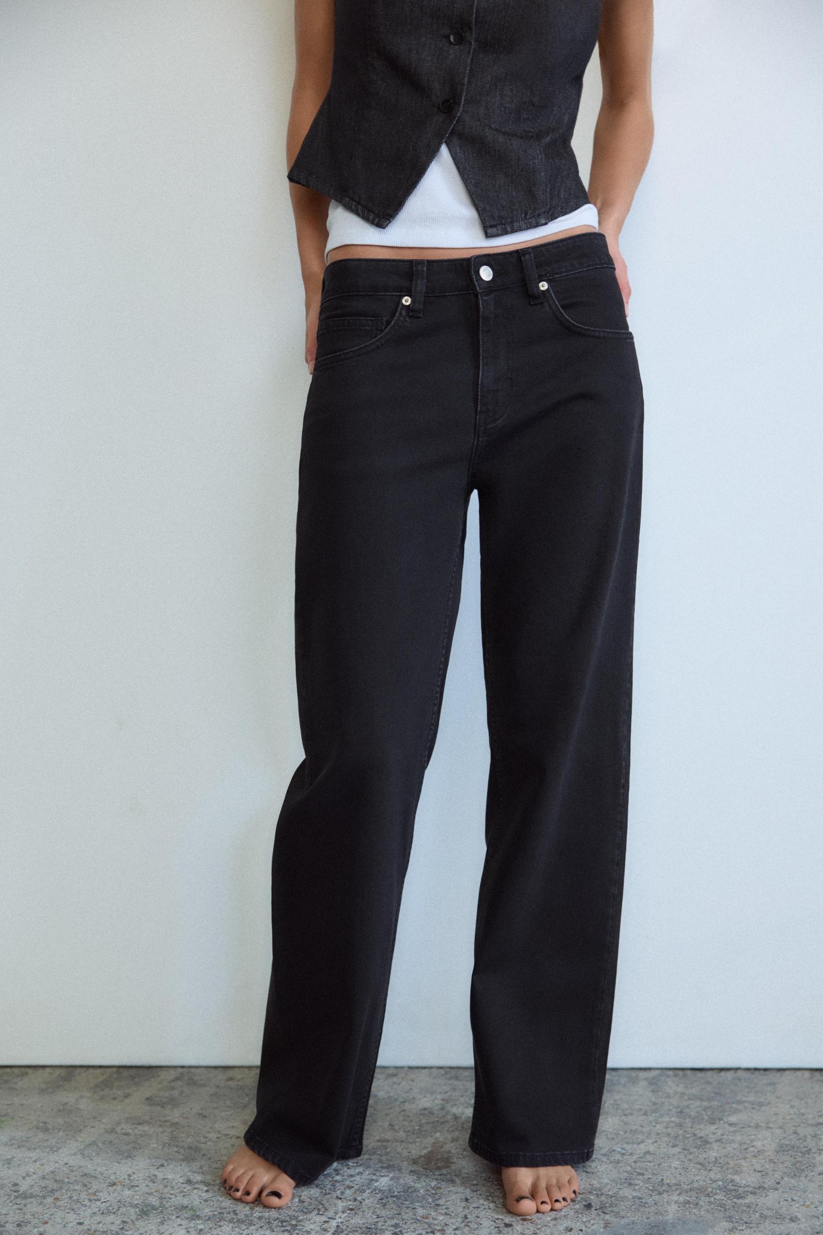 SLOUCHY TRF JEANS WITH A MID WAIST Product Image