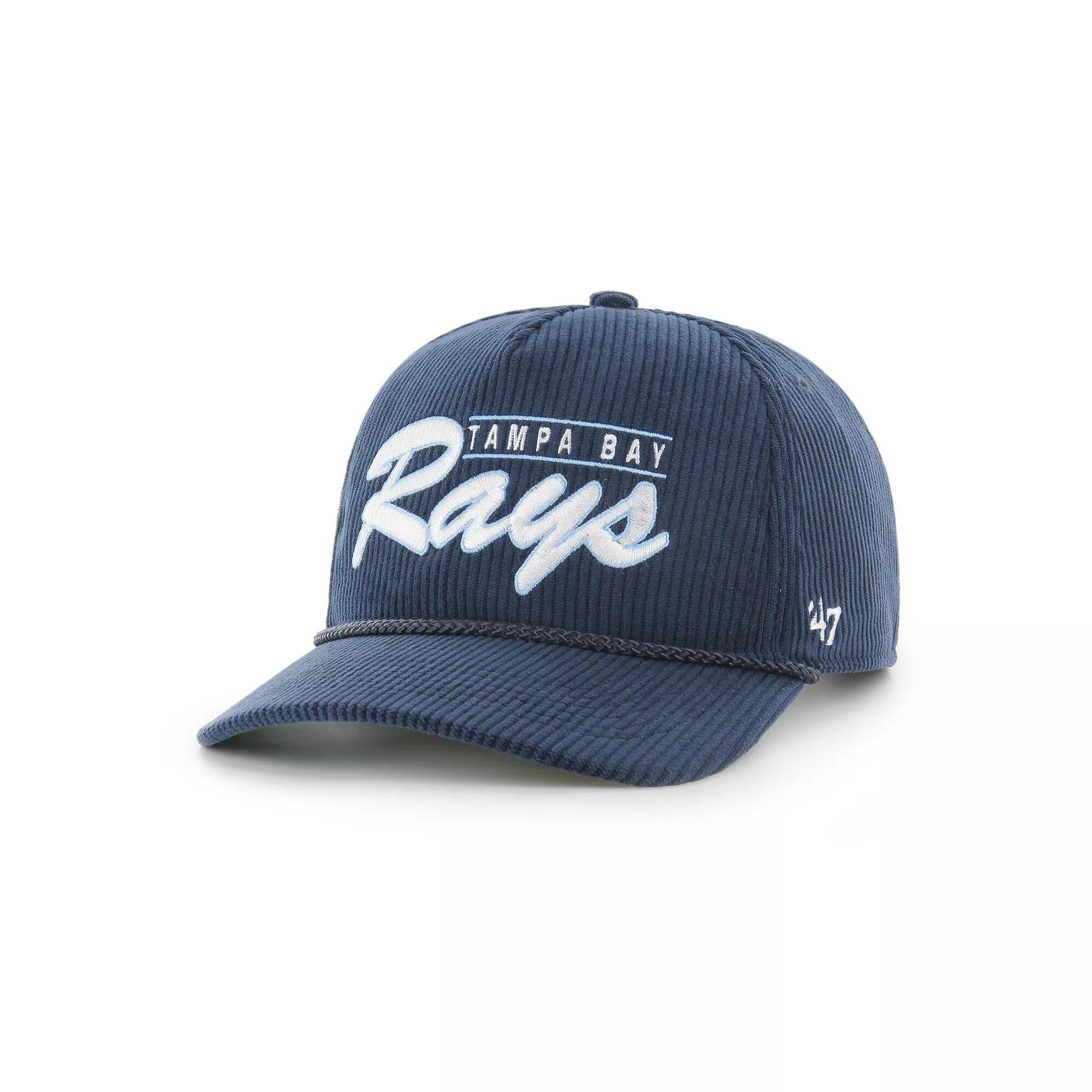 Men's '47 Navy Tampa Bay Rays Corduroy Hitch Adjustable Hat, Blue Product Image