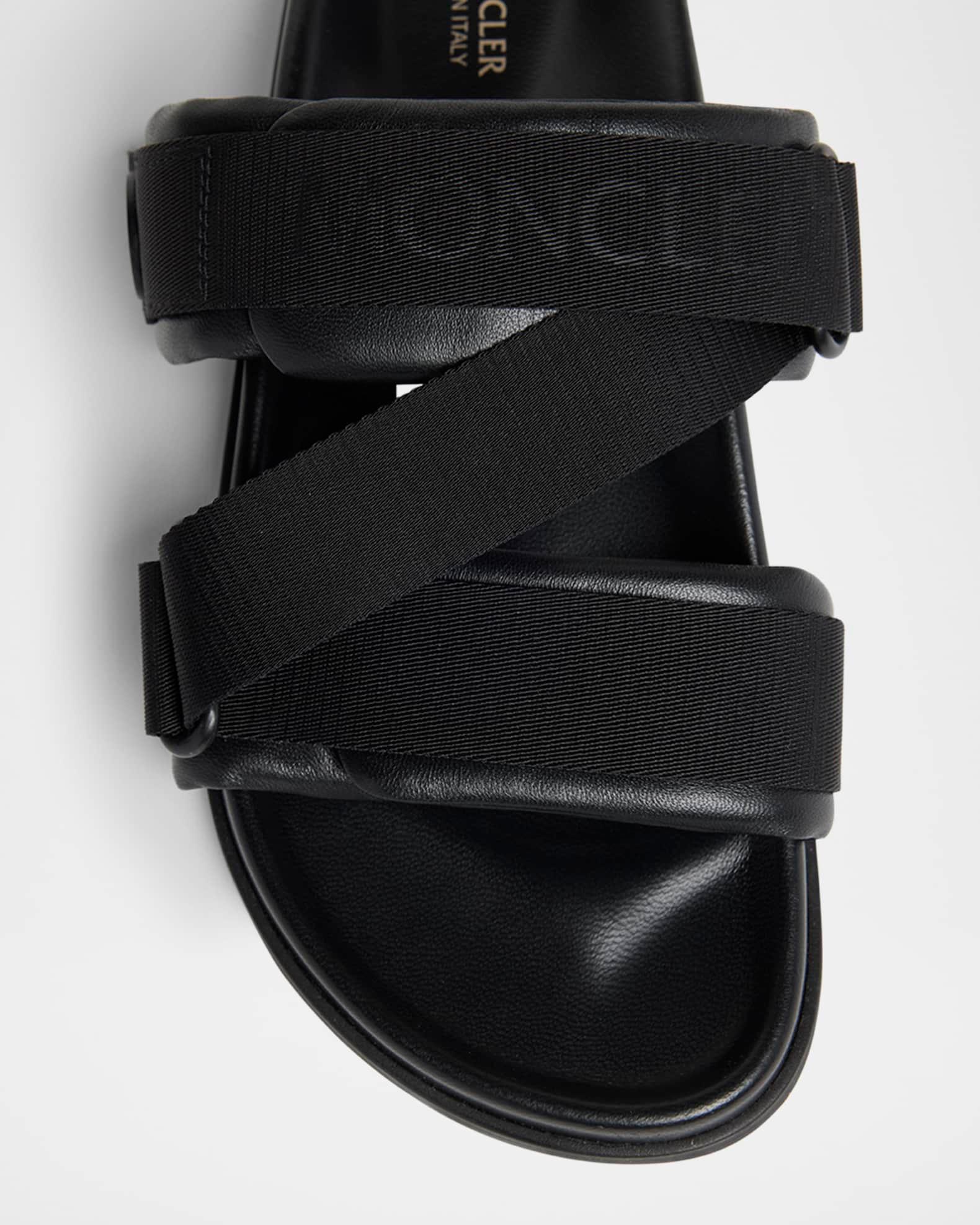 Mon Summer Leather Crisscross Sandals Product Image
