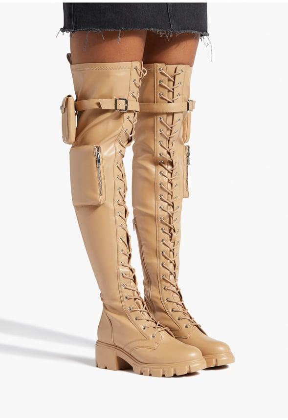 JustFab Margaux Platform Loafer Pump Womens Black/ White Size 8.5 Product Image