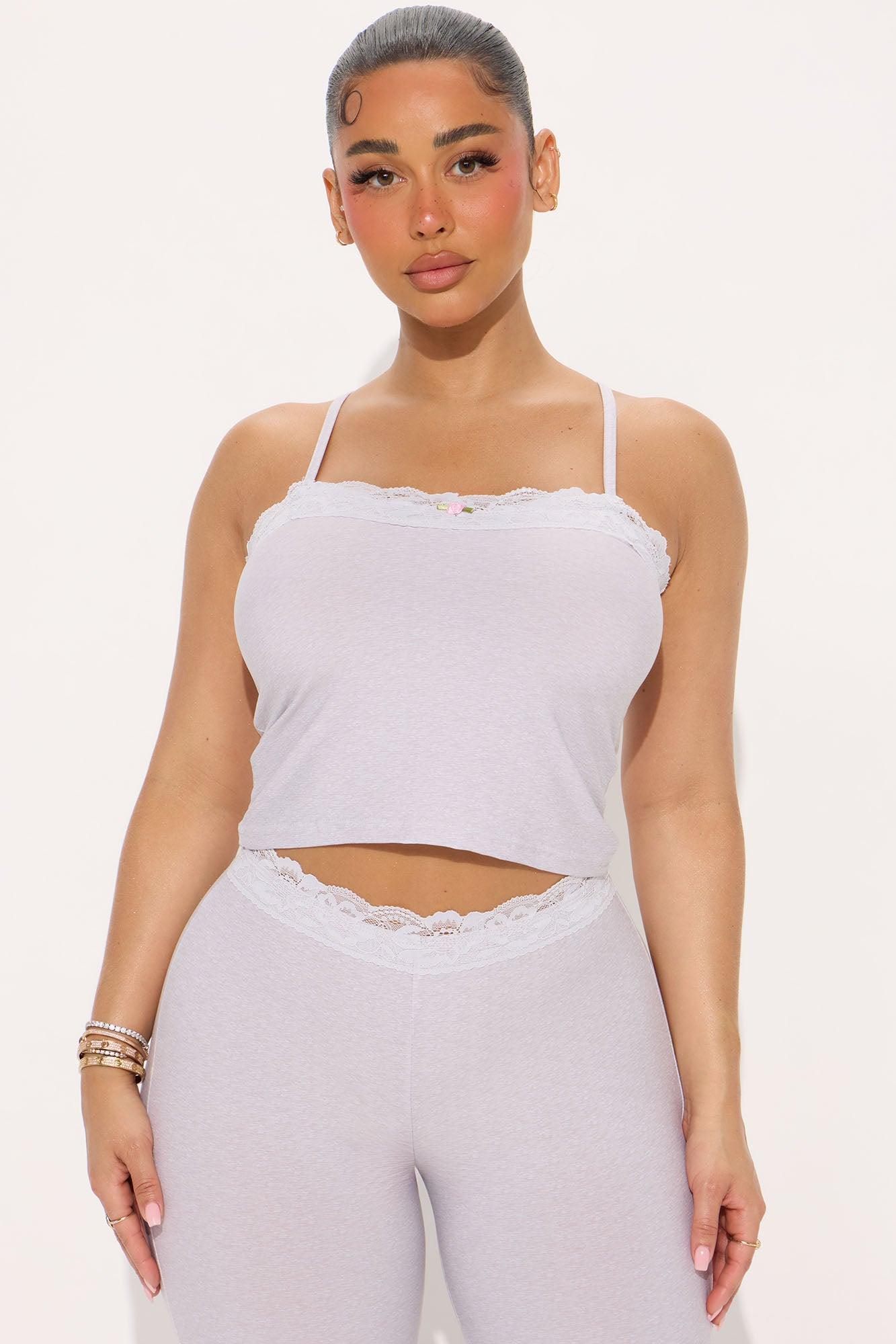 Feeling Dreamy PJ Pant Set  - Heather Grey Product Image