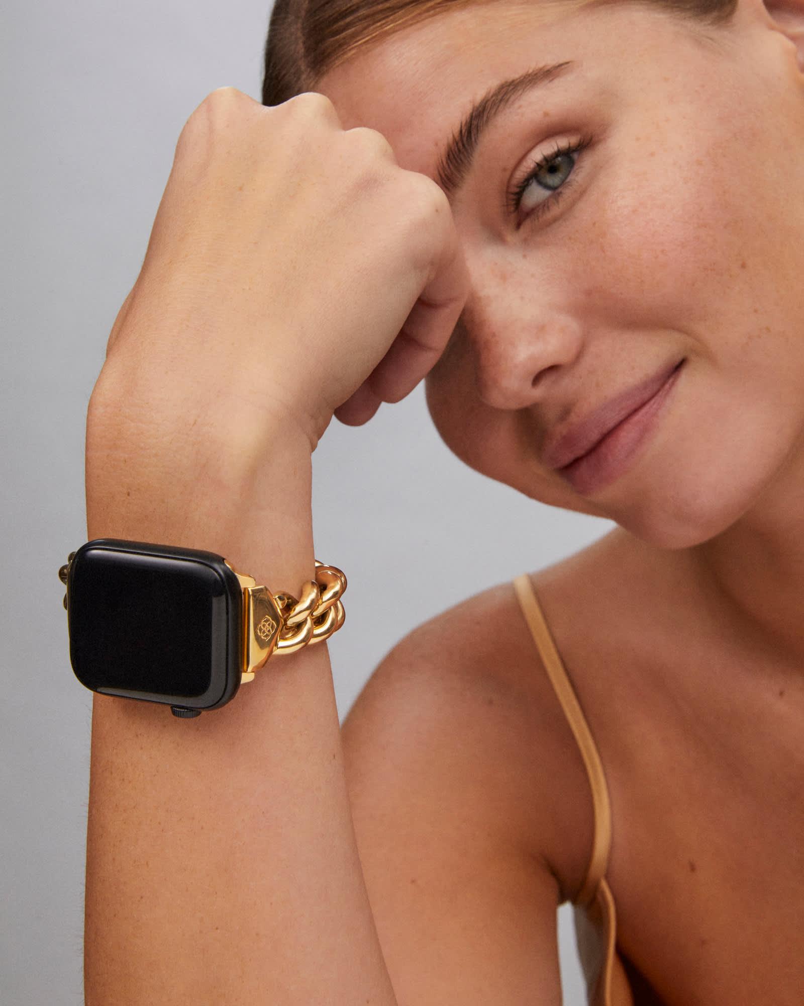 Whitley Chain Watch Band in Rose Gold Tone Stainless Steel Product Image