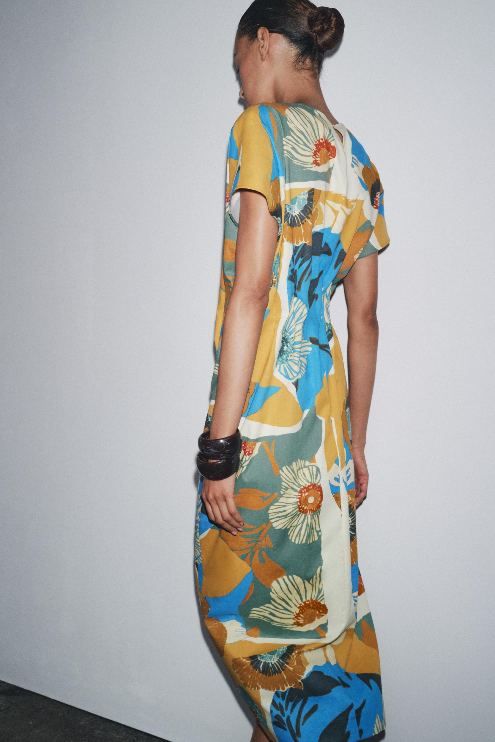 ZW COLLECTION PRINTED MIDI DRESS Product Image