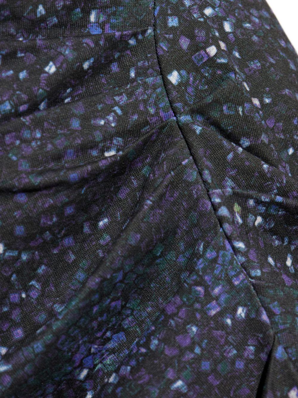 printed side-split dress Product Image