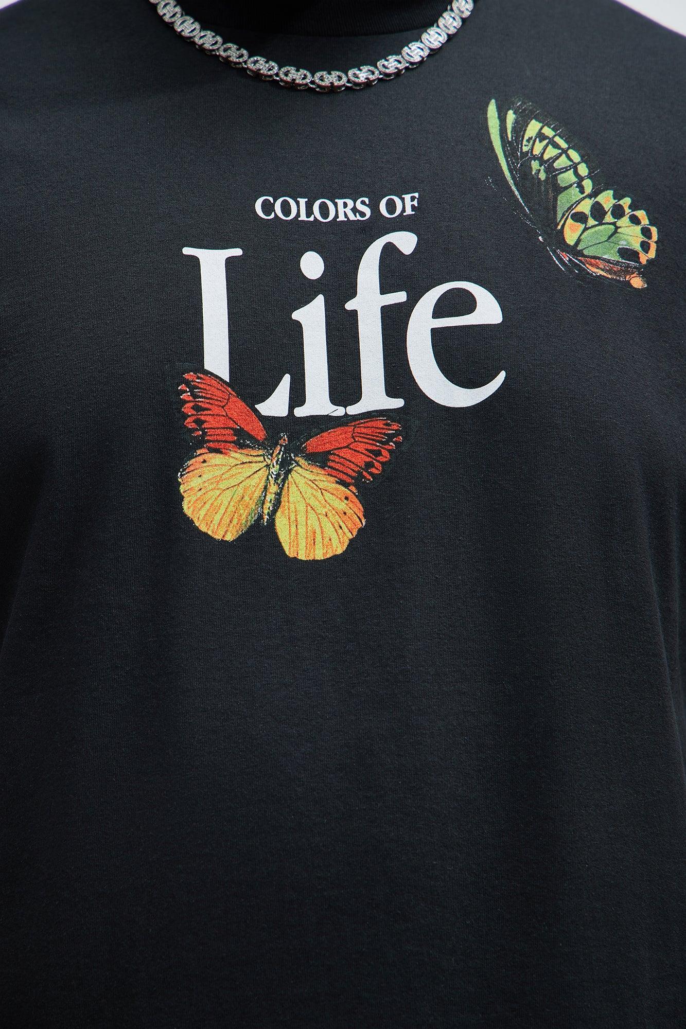 Colors Of Life Short Sleeve Tee - Black/combo Product Image
