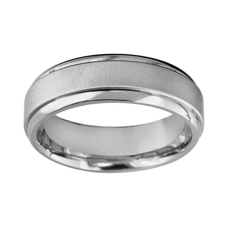 Boston Bay Diamonds Titanium Raised Center Wedding Band - Men, Men's, Size: 12, Grey Product Image