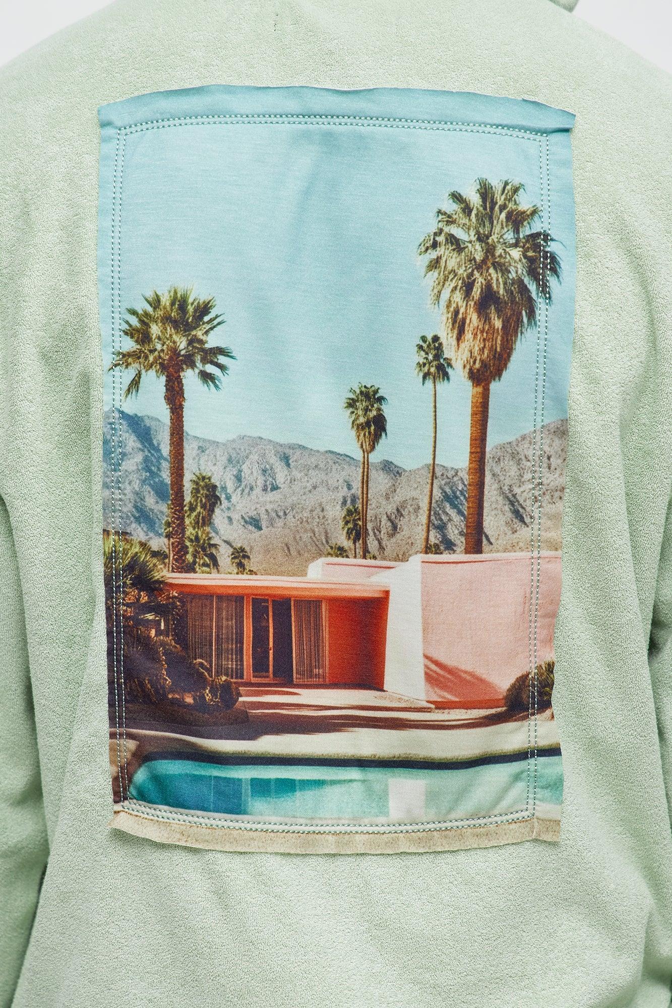 Chateau Terry Photoreal Hoodie - Sage Male Product Image