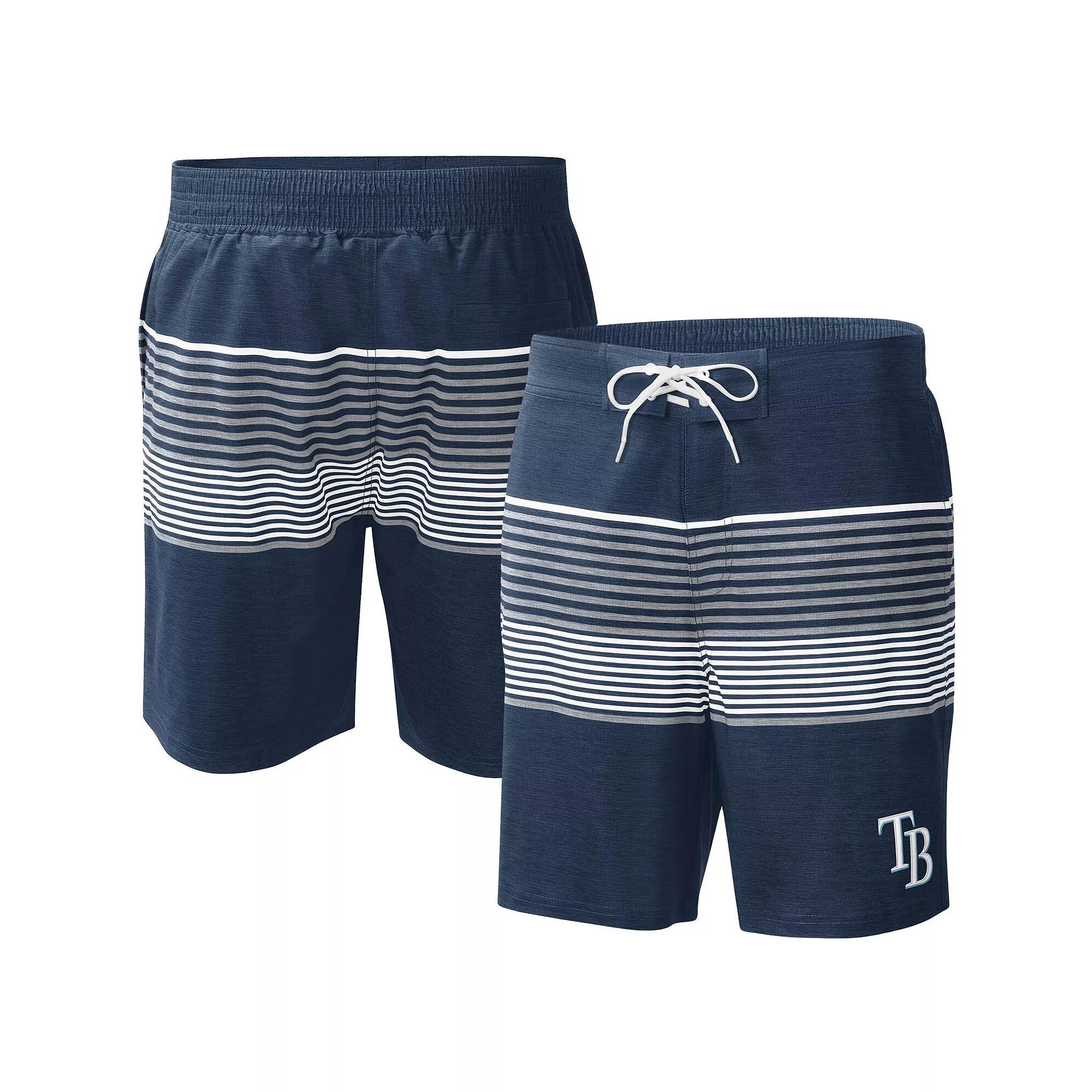 Men's G-III Sports by Carl Banks Navy Tampa Bay Rays Coastline Volley Swim Shorts,  Product Image