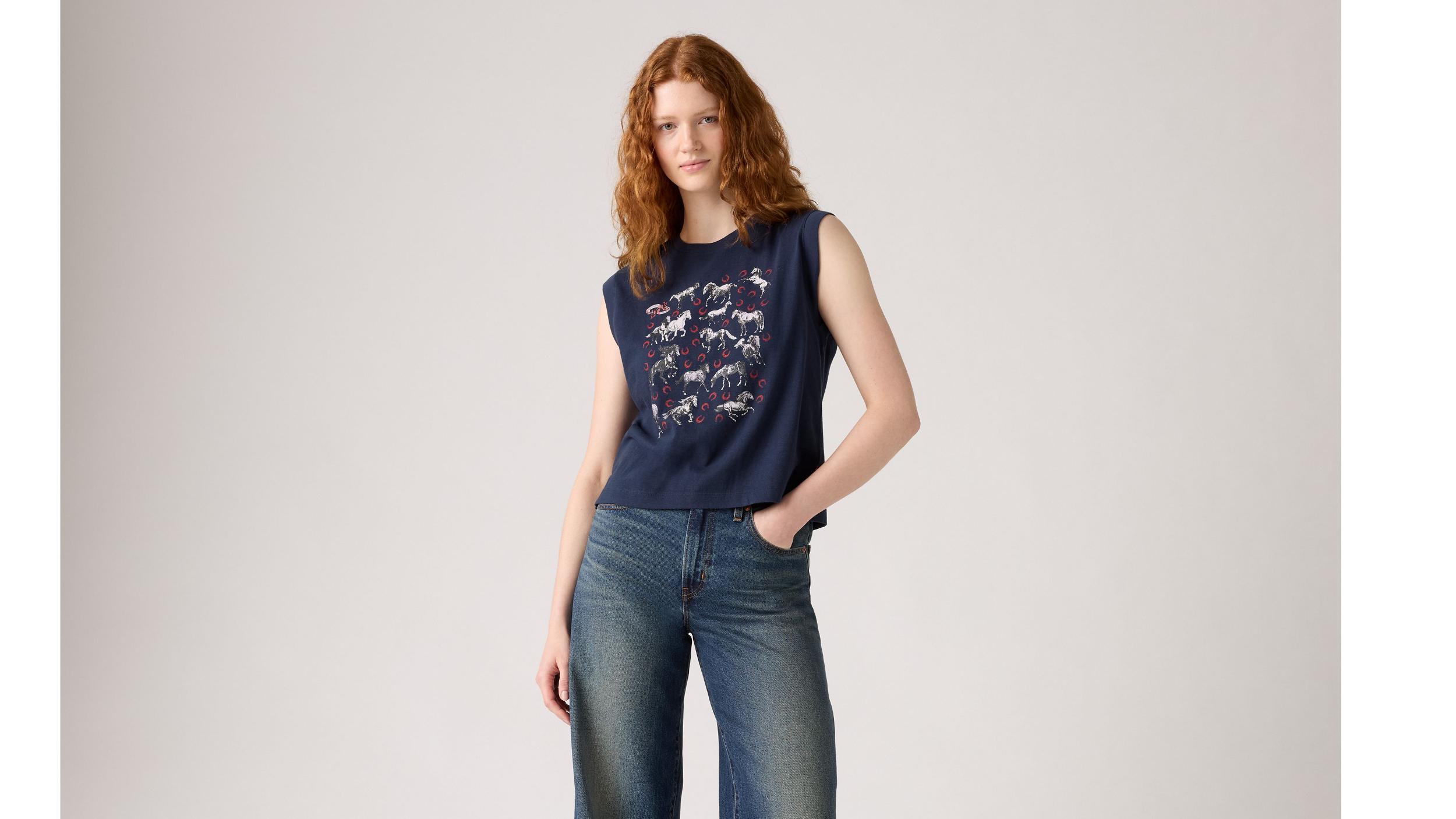 Graphic Boxy Tank Top Product Image