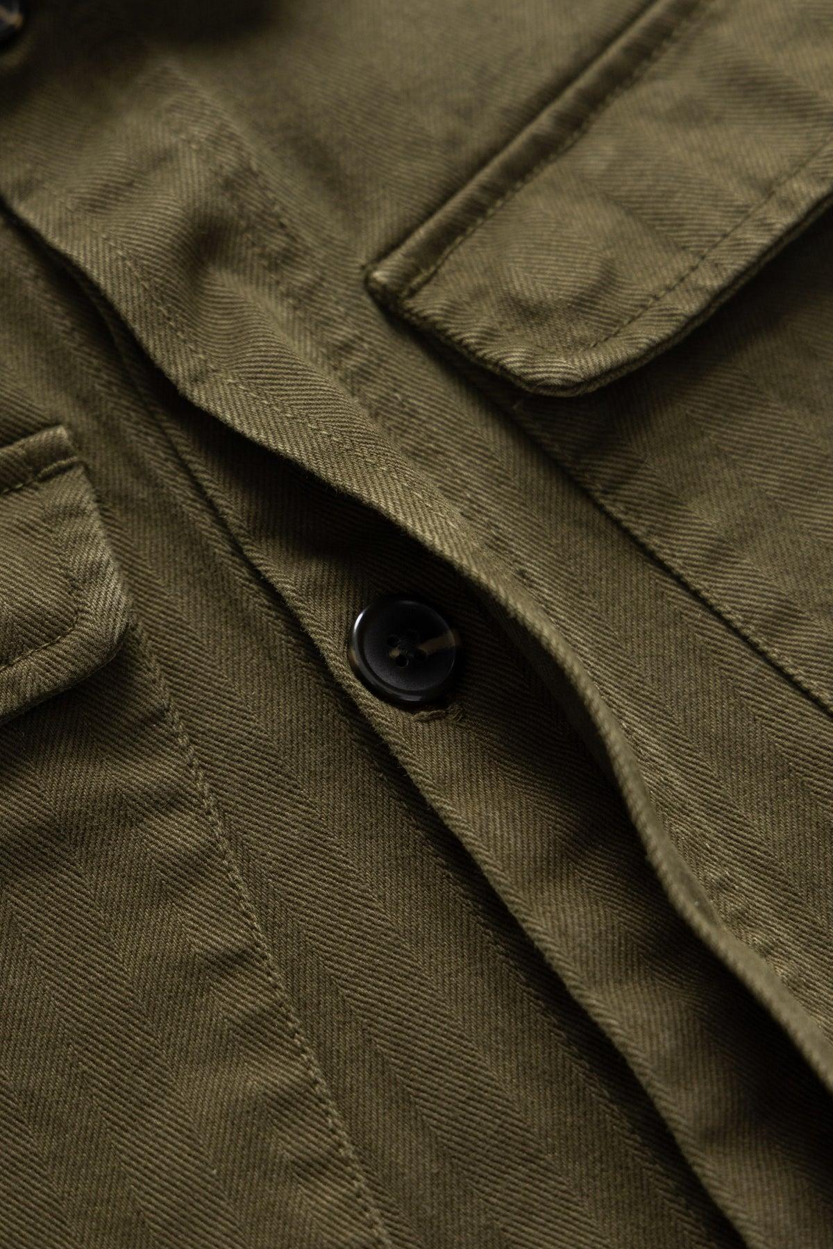 Blacksmith - Herringbone Jungle Jacket - Olive Product Image