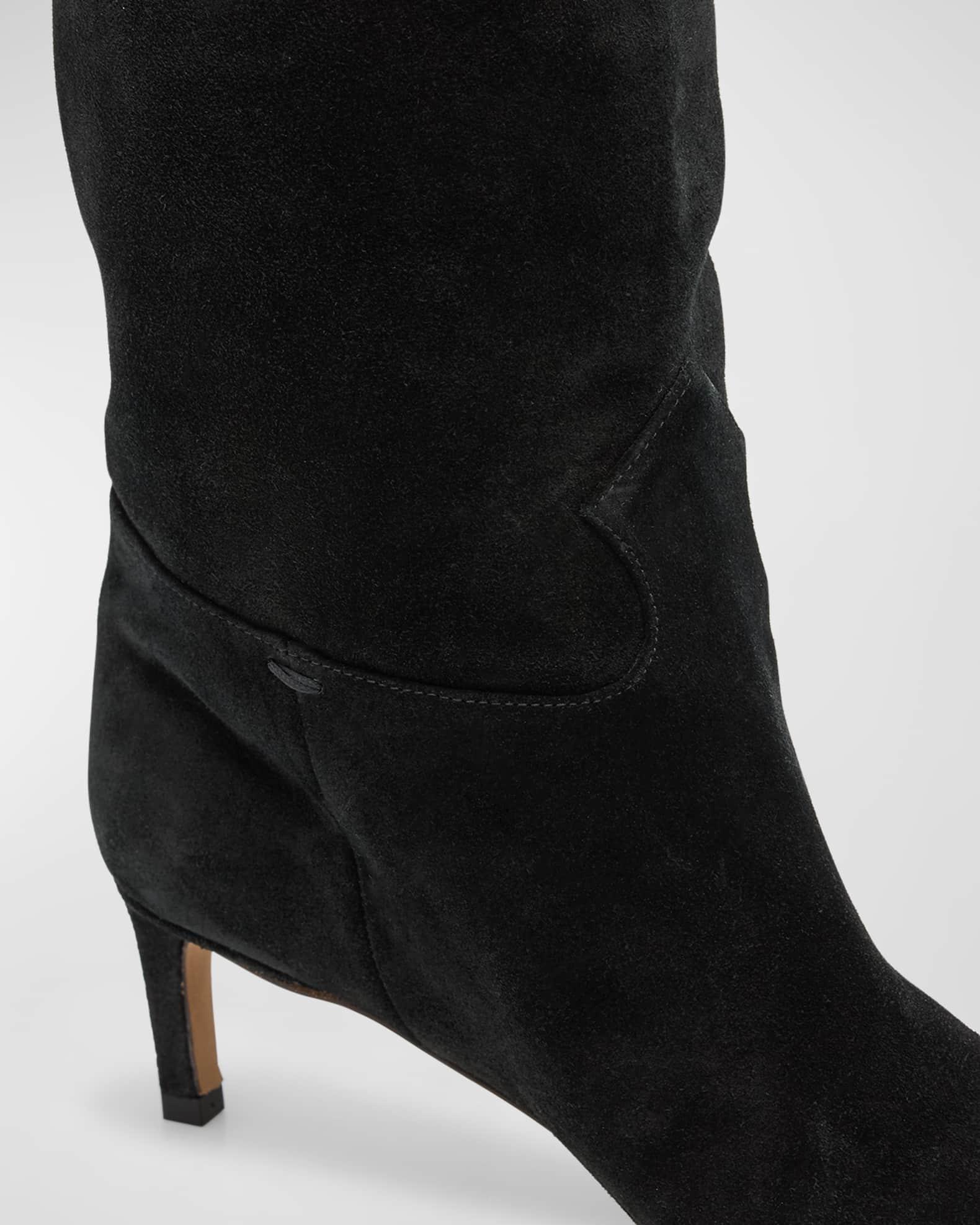 Carolina Slouchy Suede Over-The-Knee Boots Product Image