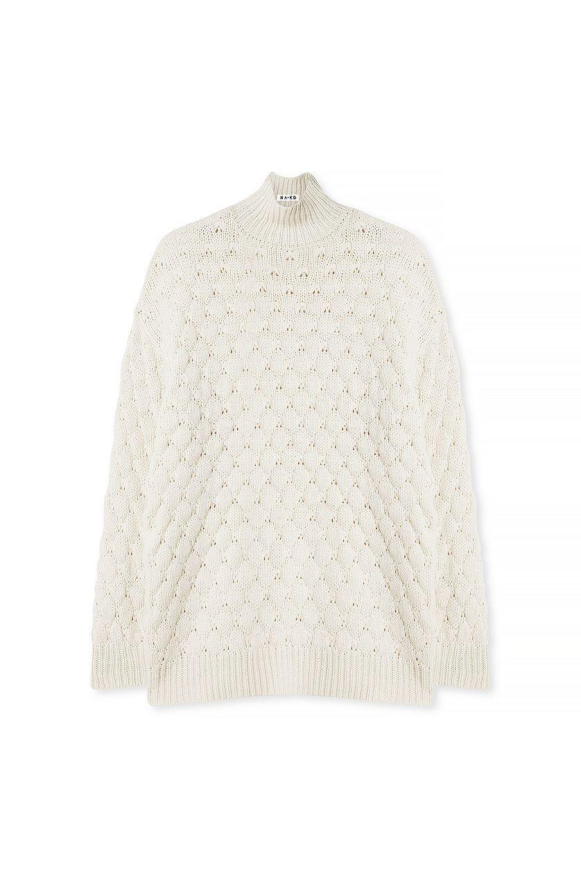 Polo Neck Knitted Sweater Product Image