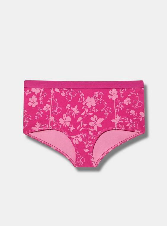 Mid-Rise Cotton Boyshort Panty Product Image