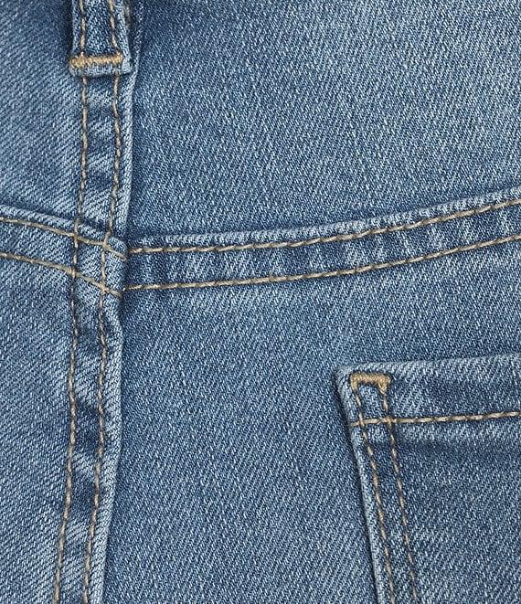 Code Bleu Chelsea Floral Embroidered High Rise Straight Leg Capri Jean Product Image