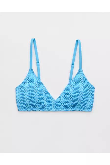 Aerie Cloudweave Crochet Voop Bikini Top Women's Product Image