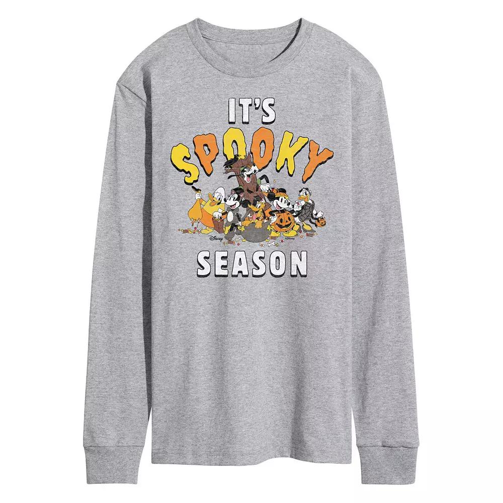 Disney's Mickey Mouse & Friends Men's It's Spooky Season Long Sleeve Graphic Tee,  Product Image