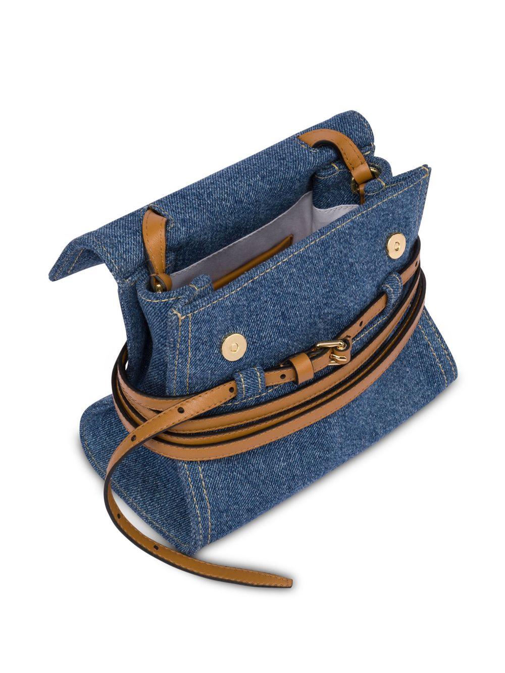 Tie Me denim tote bag Product Image