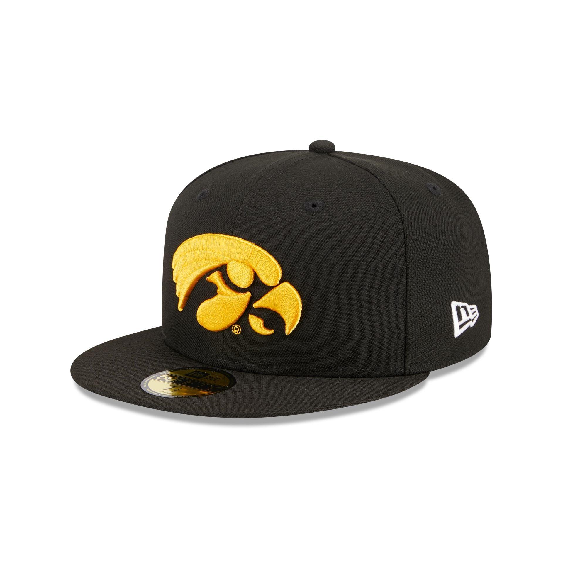 Iowa Hawkeyes Black 59FIFTY Fitted Hat Male Product Image