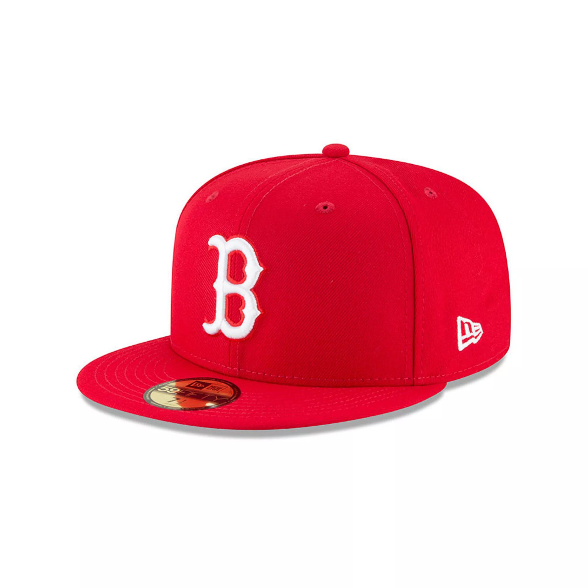 Men's New Era Red Boston Red Sox Fashion Color Basic 59FIFTY Fitted Hat,  Product Image