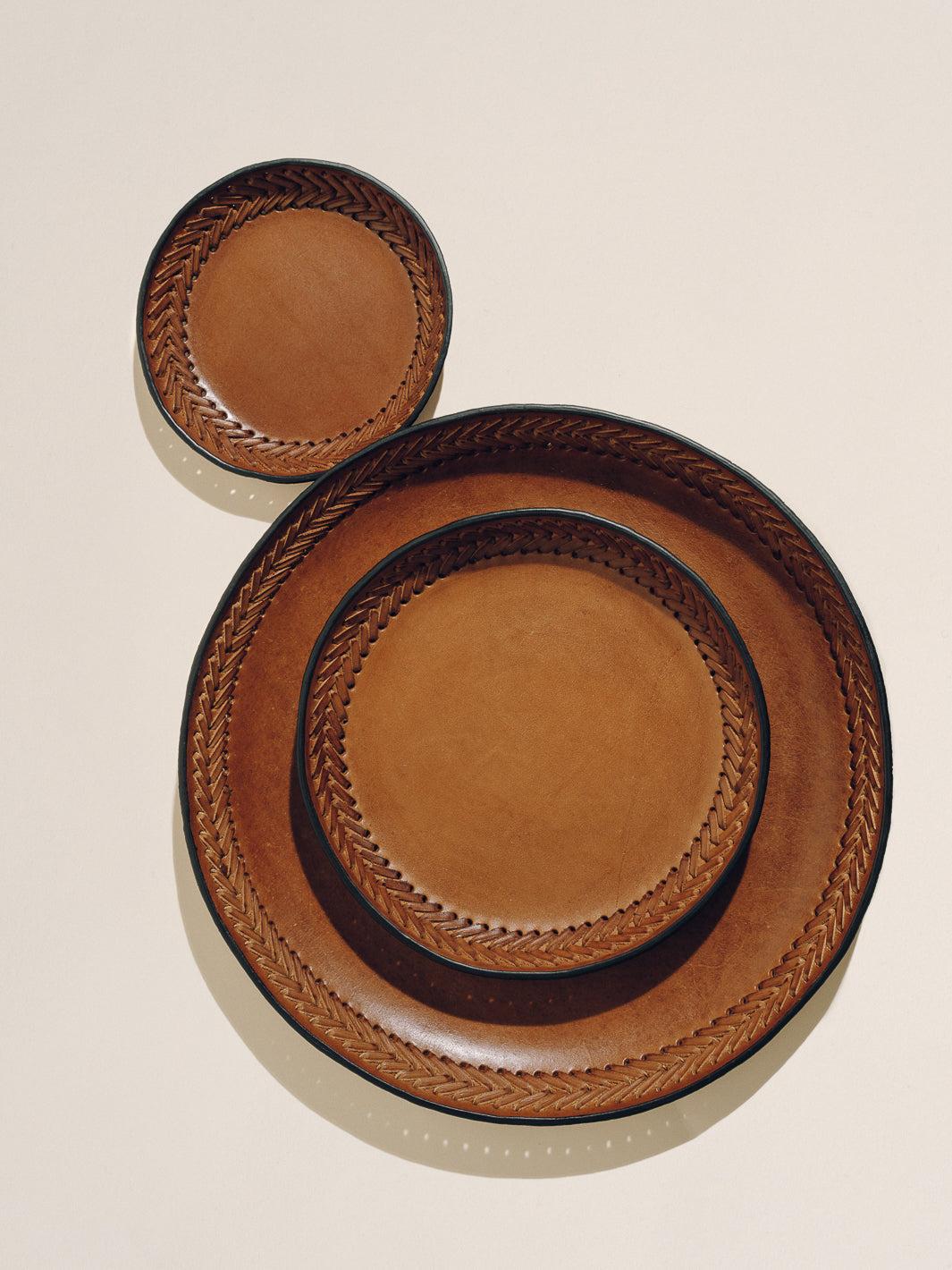 The Tray Set in Leather Lace Trim Product Image