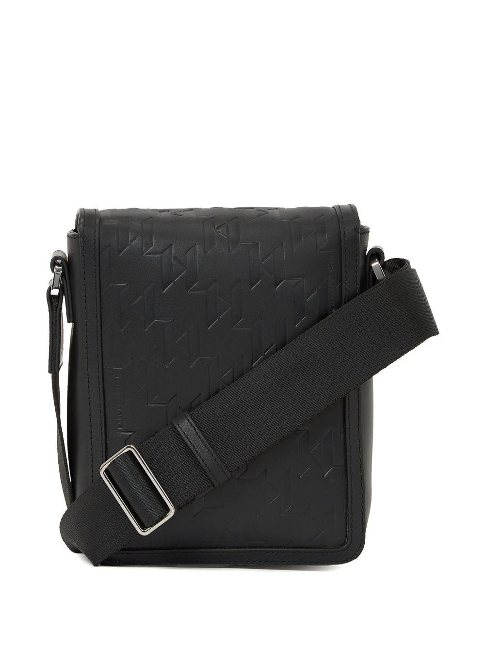 K/loom leather messenger bag Product Image