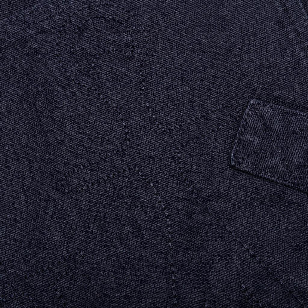 Twisted Cotton Bermuda Shorts - Navy Male Product Image