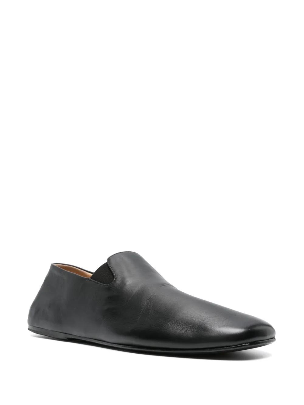 square-toe leather loafers Product Image