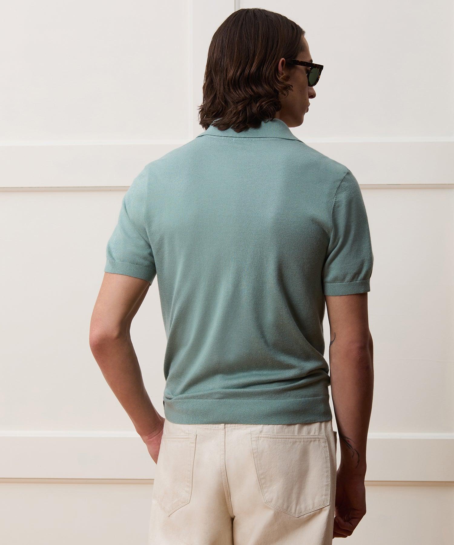 Silk-Cashmere Sweater Polo Product Image