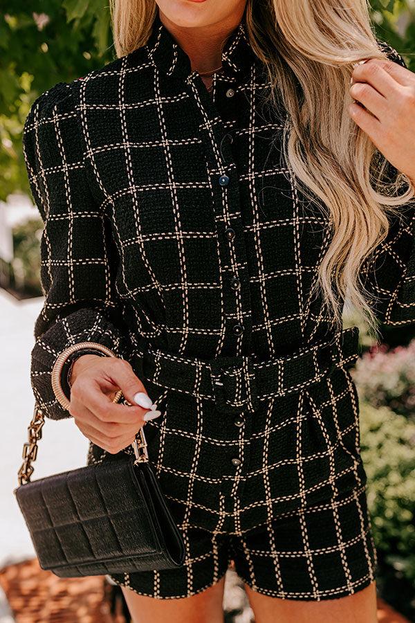 Show Stopper Tweed Romper Product Image