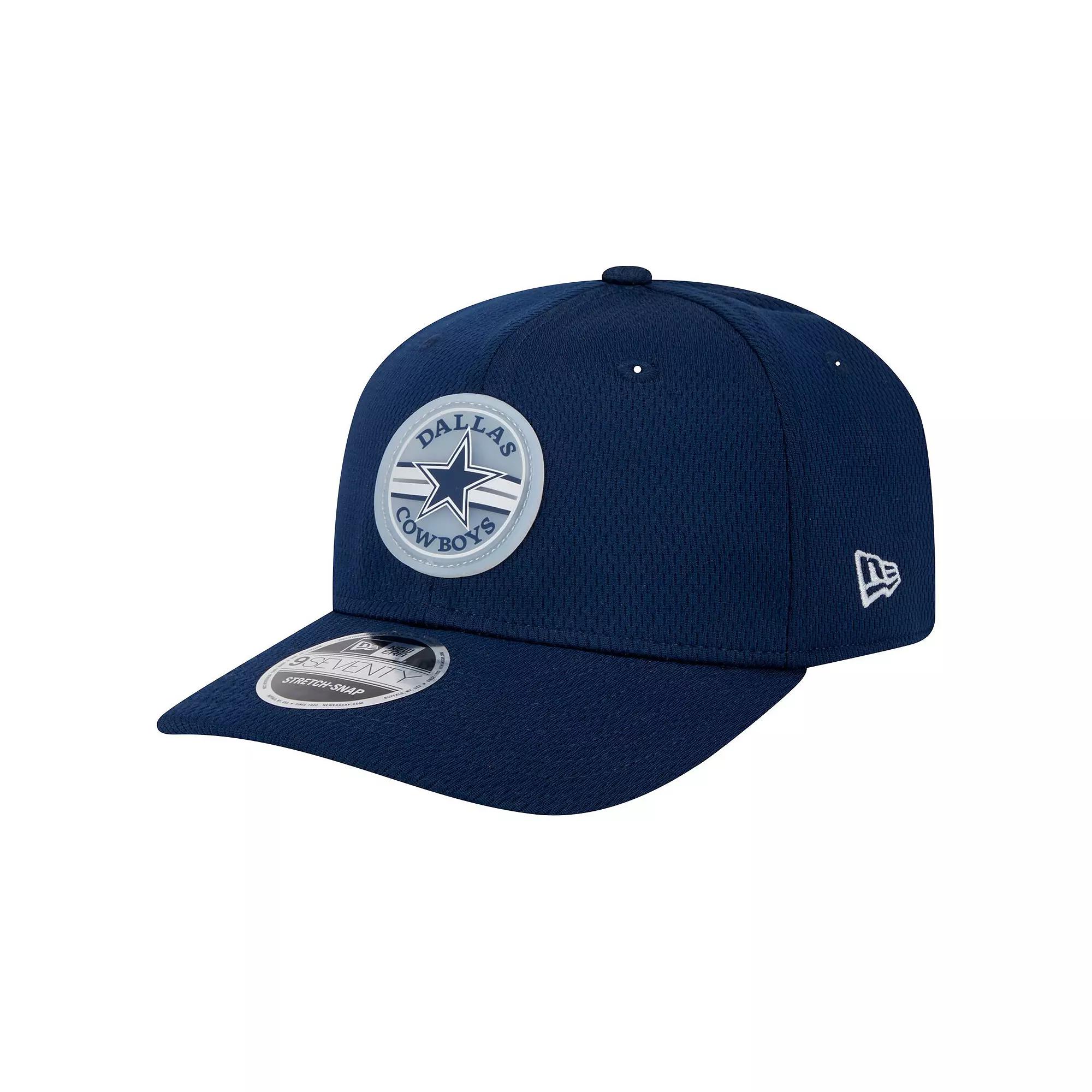 Men's New Era Navy Dallas Cowboys Adventure Patched 9SEVENTY Stretch-Snap Adjustable Hat, Blue Product Image