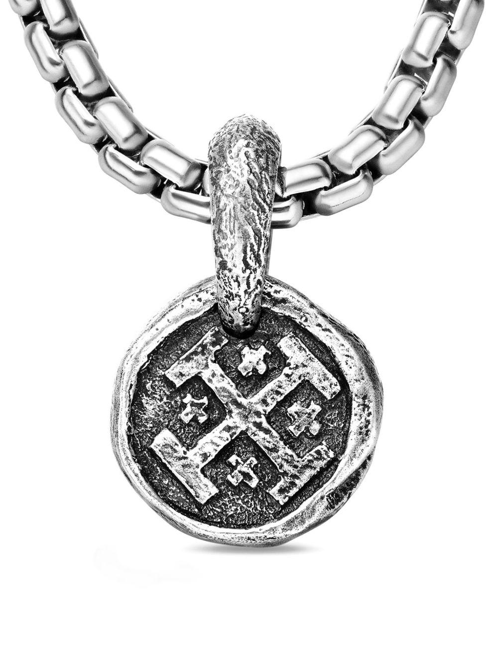 sterling silver Shipwreck Coin amulet (17mm) Product Image