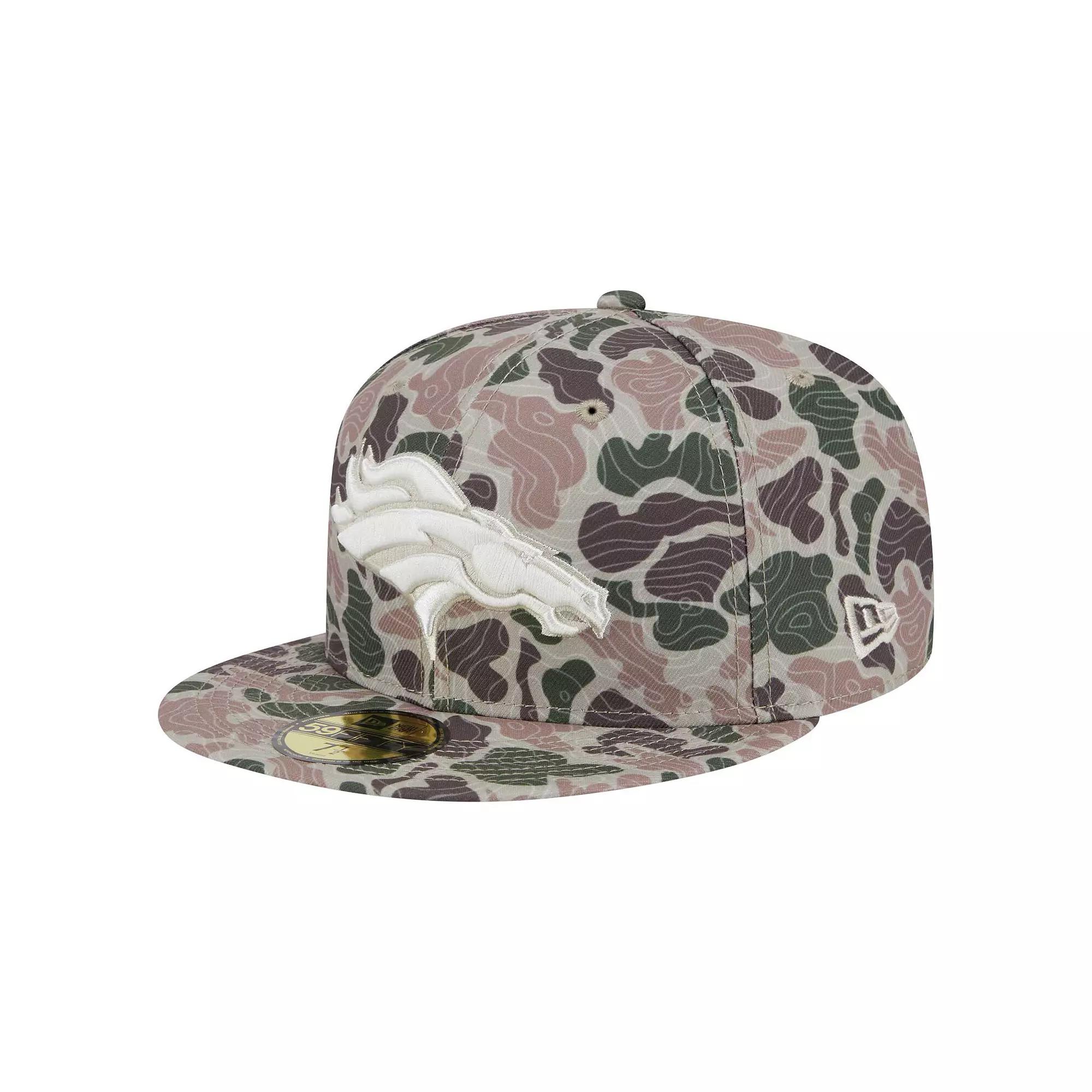 Men's New Era Denver Broncos Geo Camo 59FIFTY Fitted Hat,  Product Image