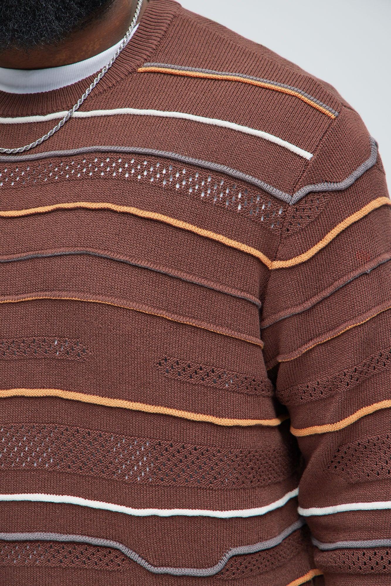 Dreamer Crewneck Sweater - Brown/combo Product Image