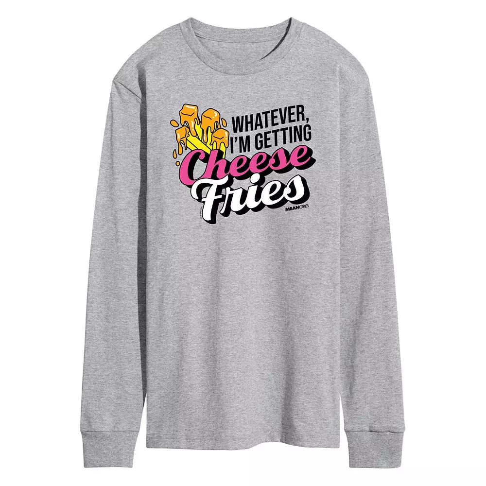Men's Mean Girls Cheese Fries Long Sleeve Graphic Tee,  Product Image