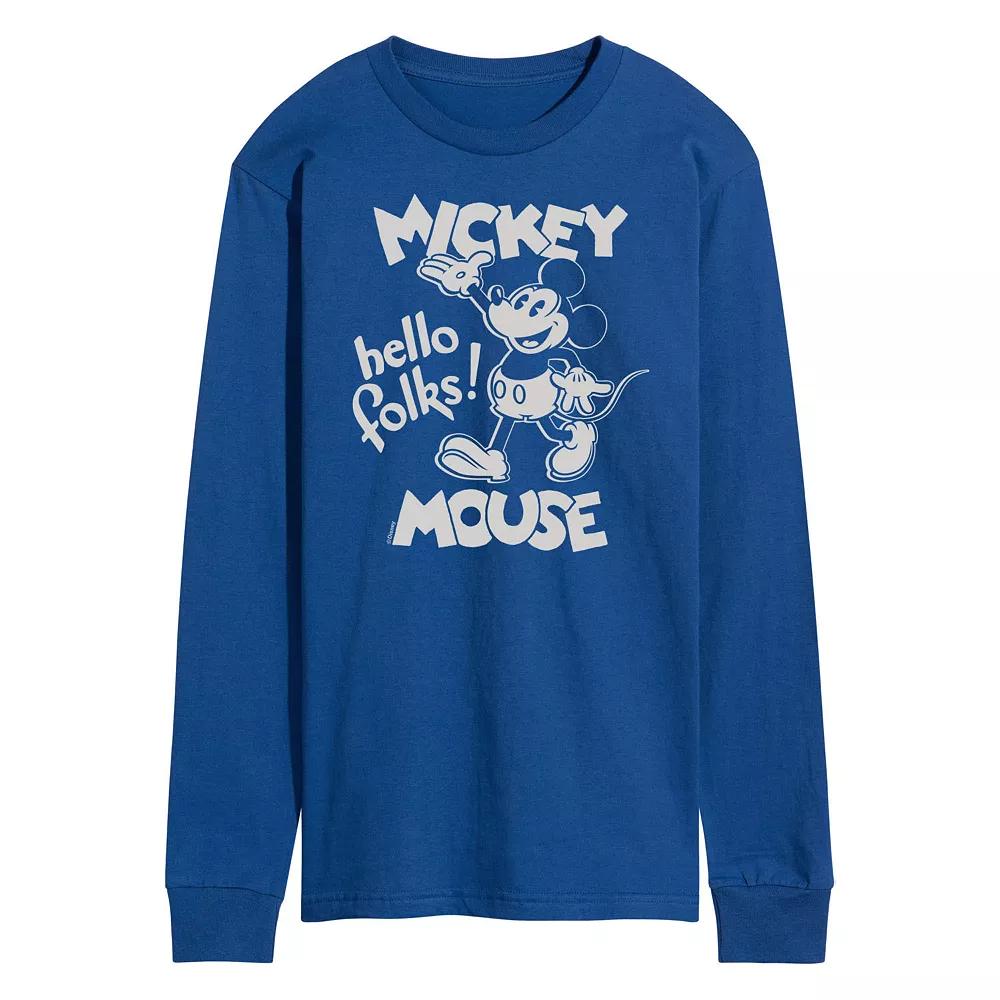 Men's Disney's Mickey Mouse Hello Folks Tee,  Product Image